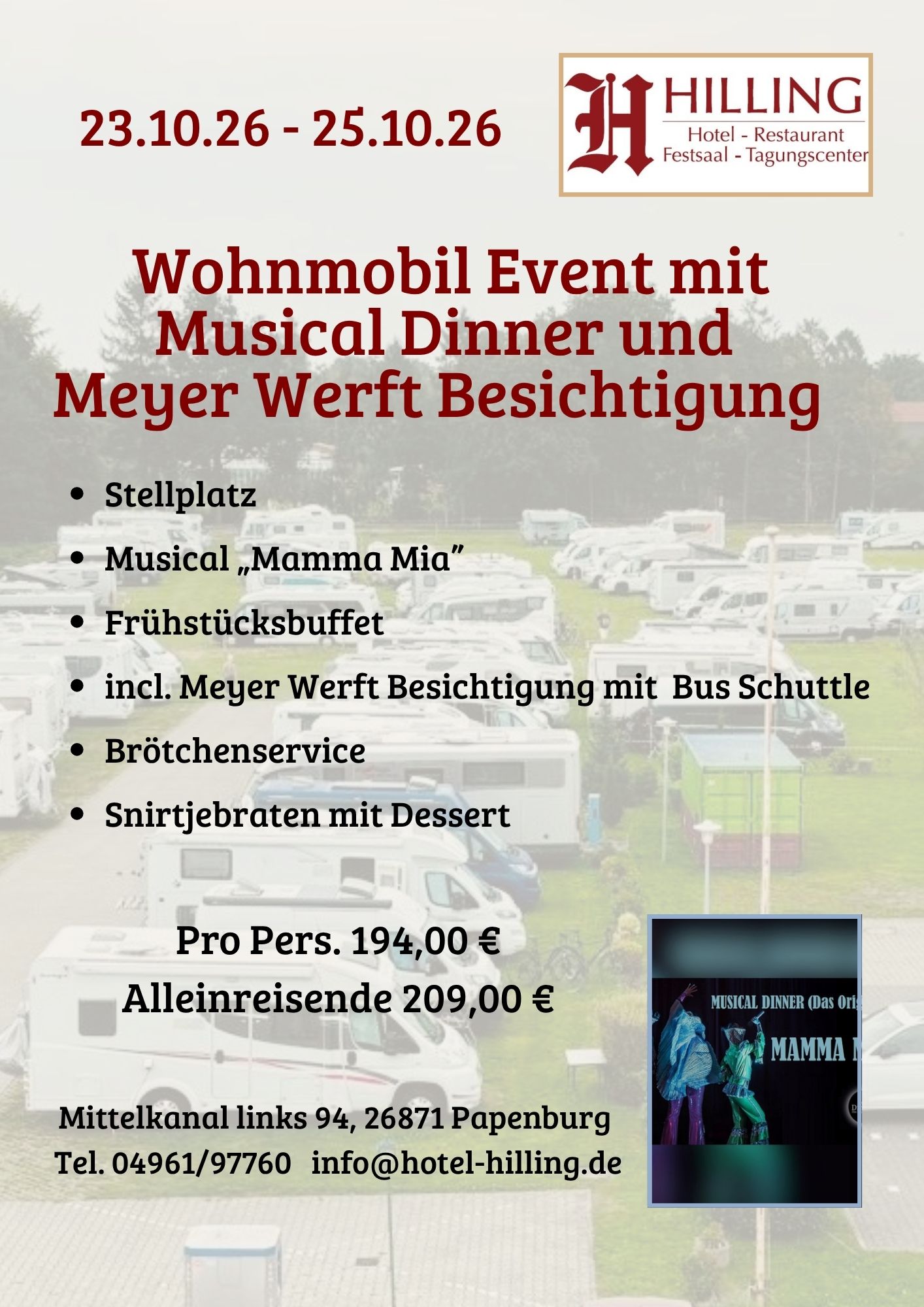 Camper Event Mamma Mia